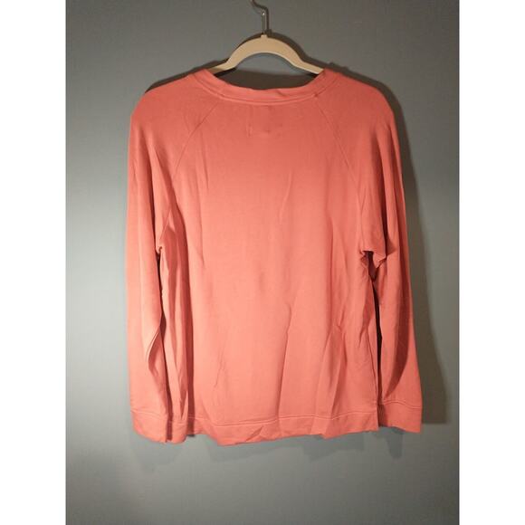 Lou & Grey For Loft Pullover Sweatshirt Pink Medium - Picture 3 of 3